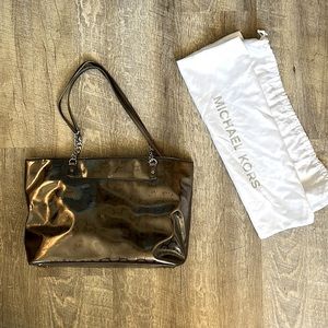 Authentic Michael Kors chrome handbag